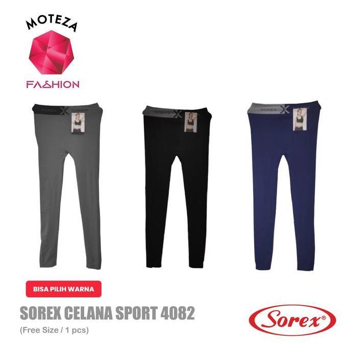 BIG SALE - Sorex 4082 - Celana Sport Panjang Wanita Legging Senam Yoga Olahraga Outdoor Cepat Kering