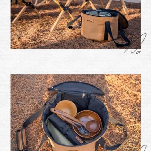 PROMO HARI INI - STORAGE BAG CANVAS BULAT NATUREHIKE NH20PJ129 TAS PERALATAN CAMPING