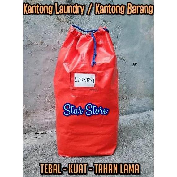 Tas Kantong Laundry Terpal 50kg / Karung Terpal Barang Ekspedisi Tebal
