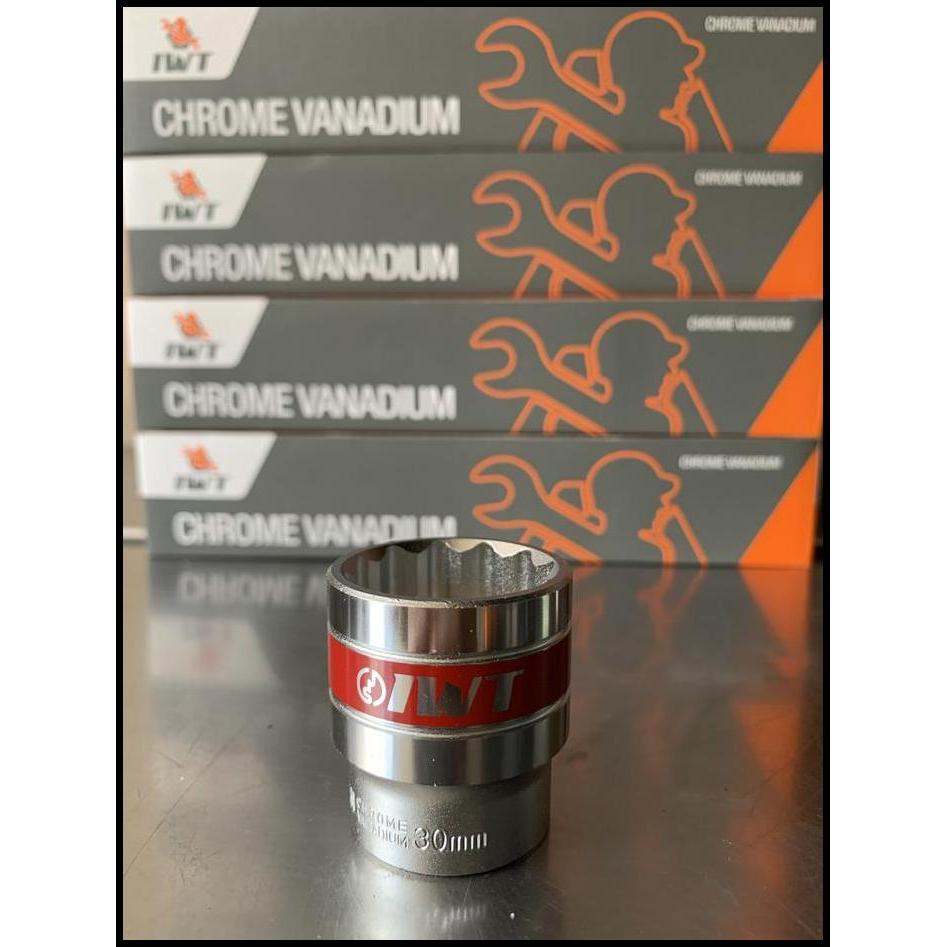 GRATIS ONGKIR MATA SOCKET IWT 30MM 12PT 1/2DR MADE IN JAPAN CHROME VANADIUM 