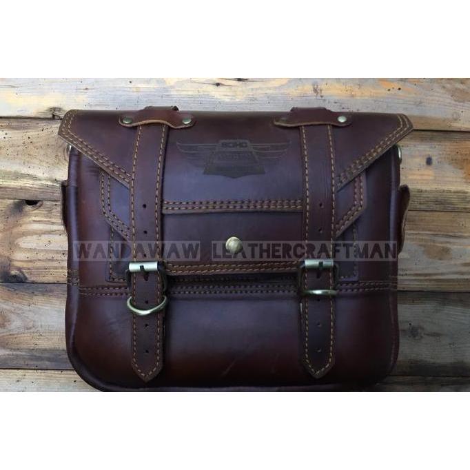 Tas motor kawasaki binter merzy, side bag kawasaki kz200