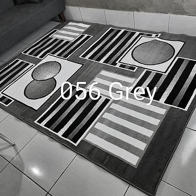 Murah Karpet Permadani Abu-Abu Grey Momento 160X210 Cm