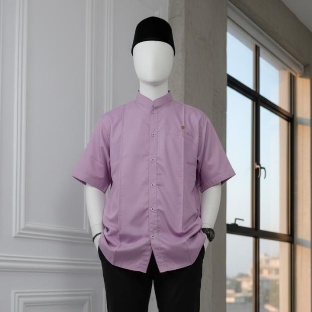 Koko Couple Ayah Anak Sarimbit Aidan Warna Ungu Lilac Diskon