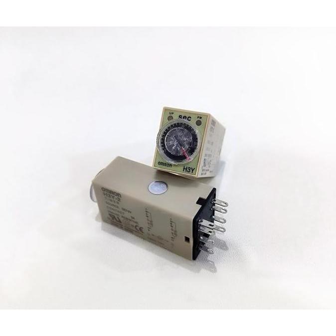 Promo TIMER DELAY RELLAY H3Y H3Y-2 DPDT RELAY H3Y2 OMRON Diskon