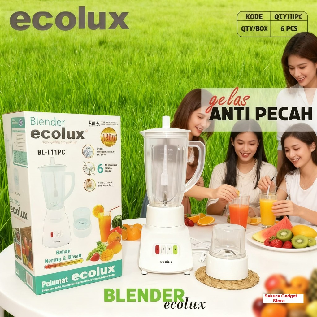 Blender Ecolux / Omicko Plastik Anti Pecah / Blender Serbaguna