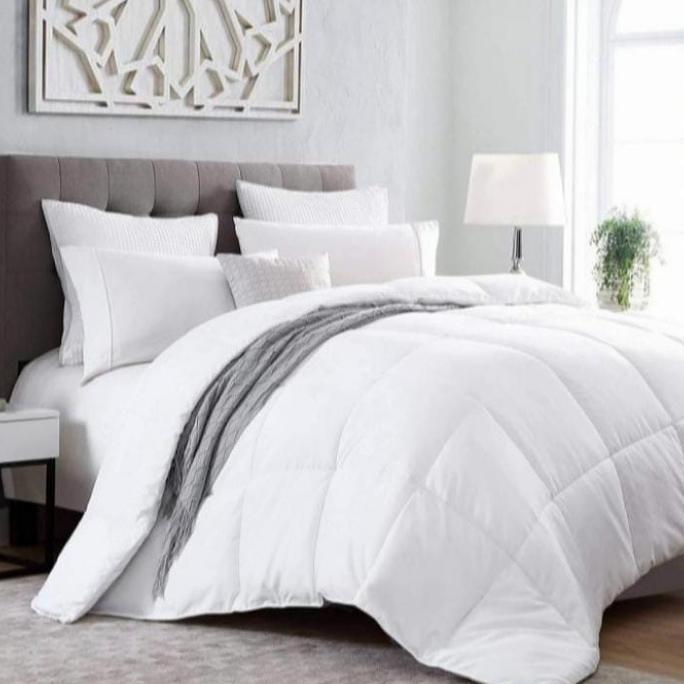 HARGA TERBAIK - Bedcover Only Polos Putih / Bedcover Saja