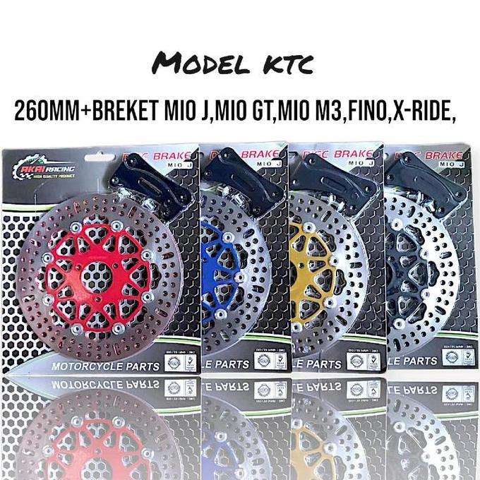 Piringan Cakram Mio J M3 Xeon Fi Disk Lebar 260Mm Bonus Breket Pnp Motorcycle
