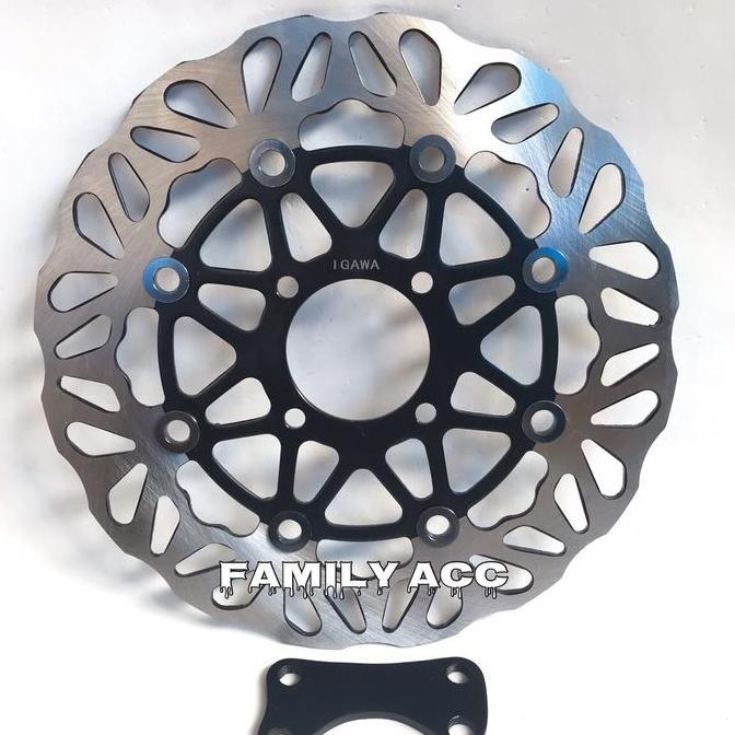 Piringan Cakram Lebar 260Mm Copy Tdr/ Psm/ Ktc Variasi + Breket Jupiter Z/Fizr Fi Zr Fiz R/Vega Lama