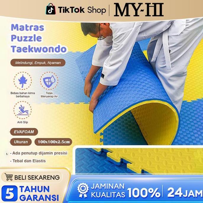 TERBARU - [Big Sale] Karpet Taekwondo Matras Anti-Selip untuk Foam Matras Bela Diri Matras Tebal 100