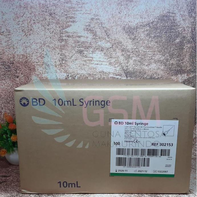Spuit 10cc BD / Syringe 10cc BD / Suntikan 10cc BD