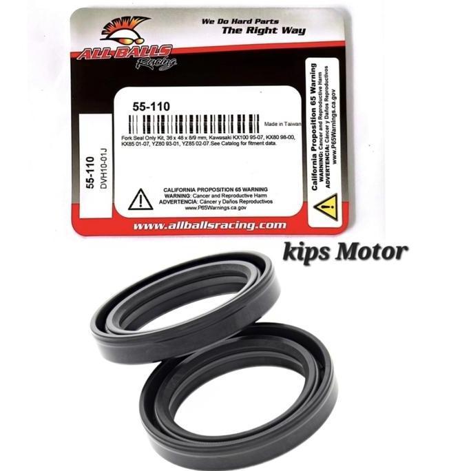 Seal Oli Shock Depan Usd Yamaha Yz 65 Yz 85 Uk. 36 Mm All Balls 55-110