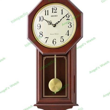 Terlaris Jam Dinding Seiko Kayu Qxh076 Original