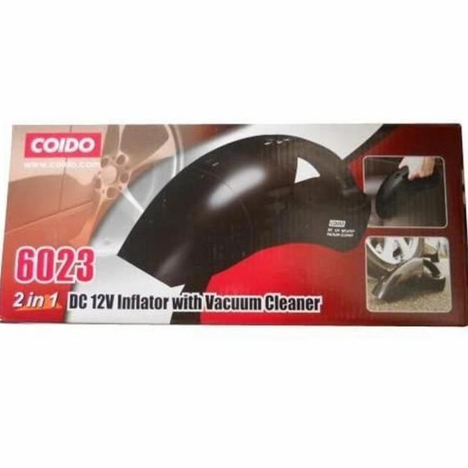DIAMBU Coido 6023 2-In-1 Car Vacuum Cleaner, Tyre Inflator + Pressure gauge