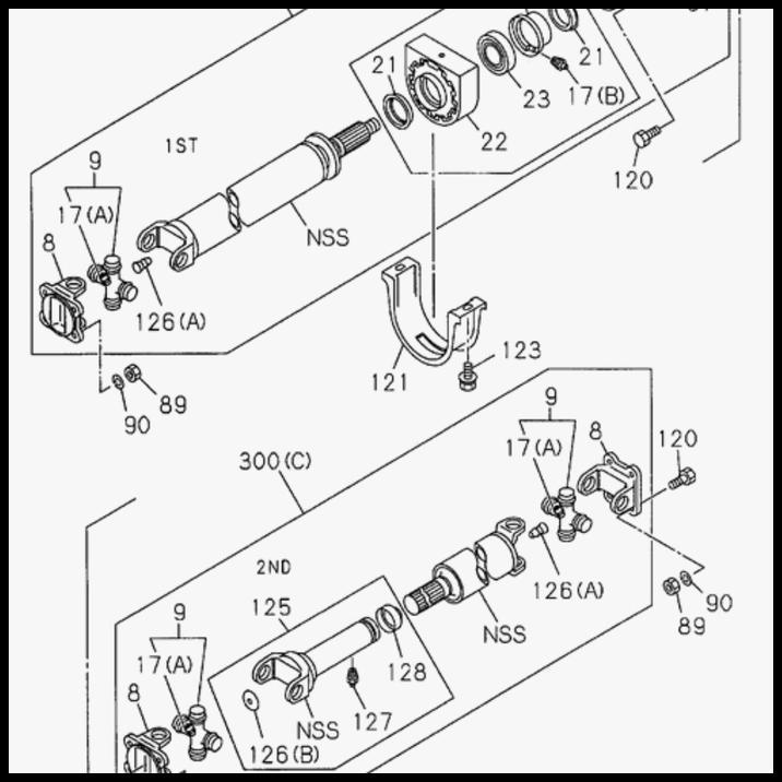 DISKON YOKE SLEEVE FLANGE YOKE KOPEL PROPELLER SHAFT ISUZU PANTHER 2.3 