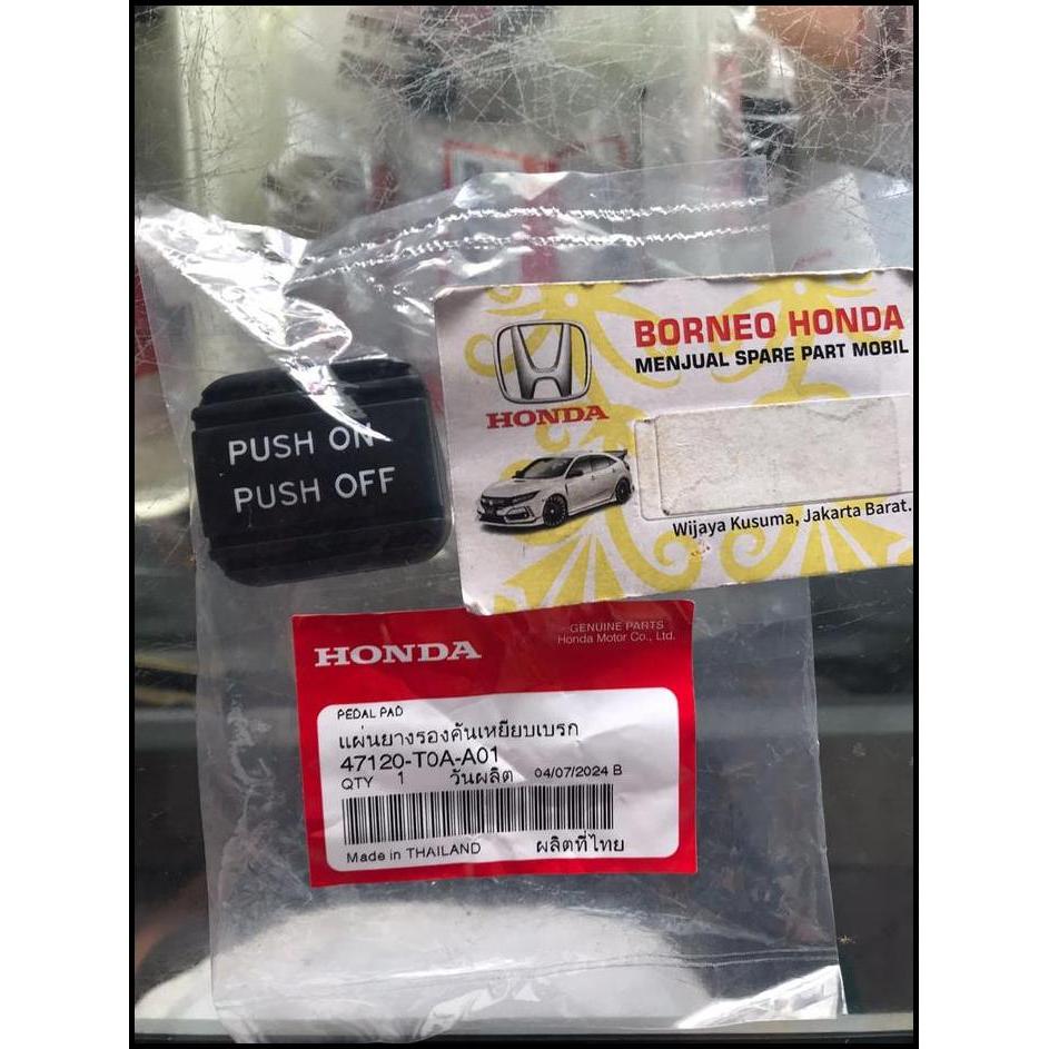 HOT DEAL KARET PEDAL REM INJAKAN PUSH ON OFF MOBIL ACCORD CR2 CRV GEN 4 RM1 RM3 2013 2014 2015 2016 