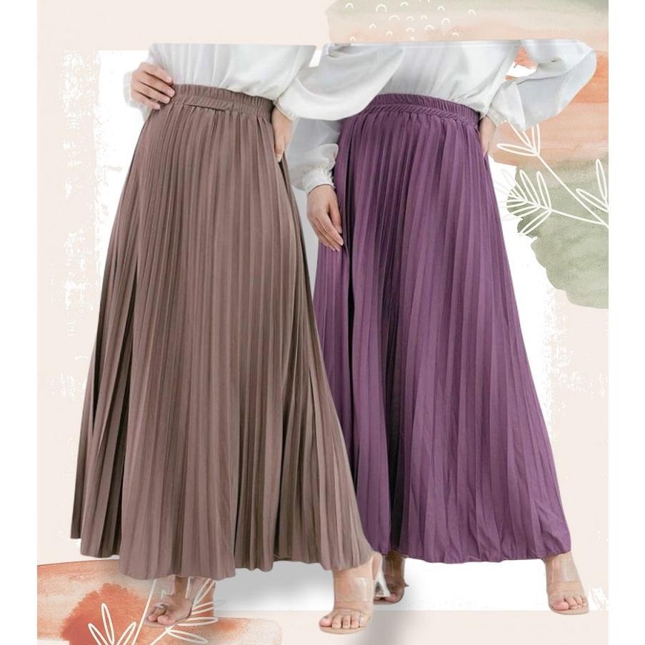 Termurah / Hot Sale Rok Plisket Jumbo Premium Tebal Hyget Super