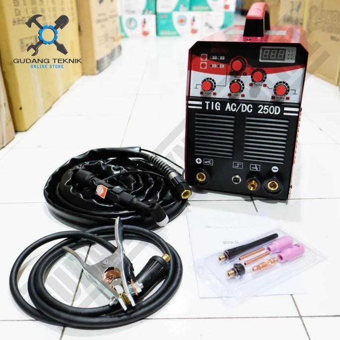 PIXKO Mesin Las Tig AC/DC 250D RHINO / Mesin Las Tig AC/DC Rhino 250D Inverter Welding Trafo travo- 