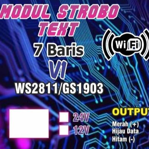 NOICHERS modul Strobo running text 7 baris v1