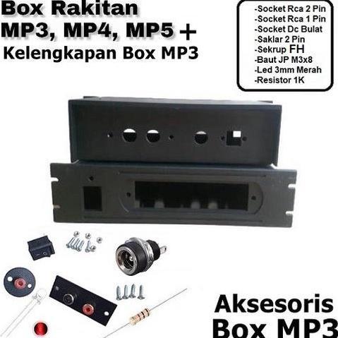 BOX AMPLI MINI MP3 PLAYER BLUETOOTH + AKSESORIS BOX BOK KOTAK PERLENGKAPAN AMPLIFIER MINI MP3 MP4 MP