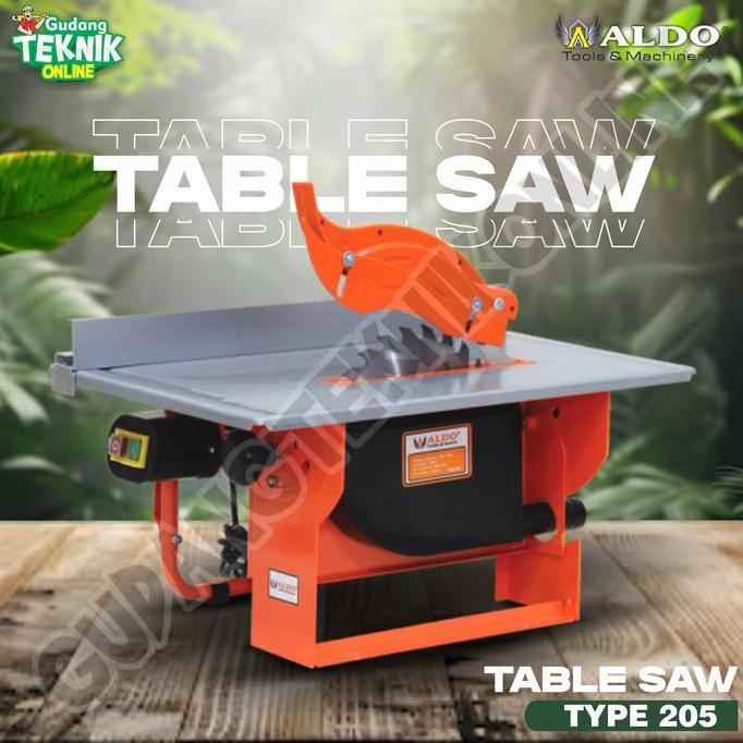 RXT Mesin Table Saw 8" ALDO 205 / Table Saw ALDO 205 / Meja Potong Gergaji Kayu Circular 8 Inch ALDO