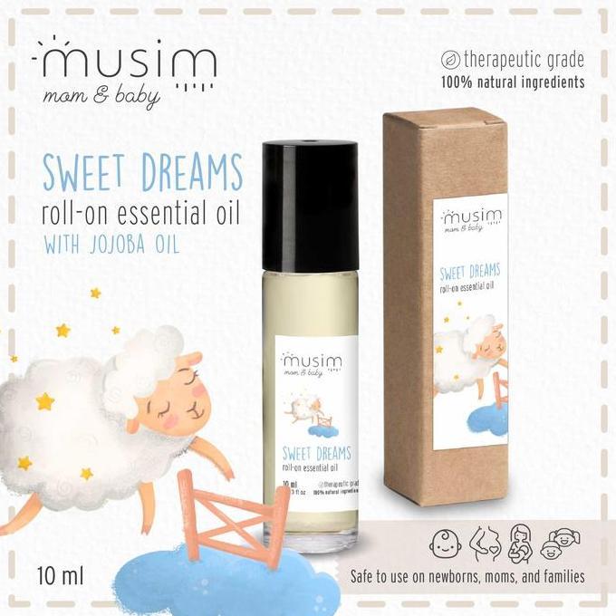 BABY ROLL-ON ESSENTIAL OIL SWEET DREAMS DEEP SLEEP AID 10ML - MUSIM