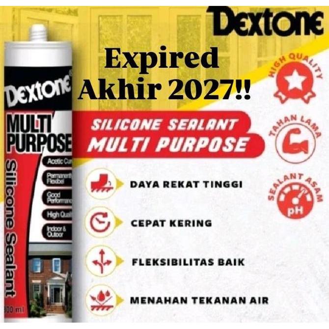 Potere- Lem Sealant Botol Clear Dextone / Lem Kaca Bening Dextone /Lem Silicon