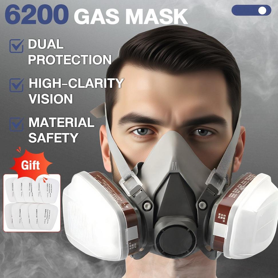 Masker Gas Industrial Kn95 Apd Pelindung Kimia Debu Virus Racun Udara Pabrik Peralatan Keselamatan K