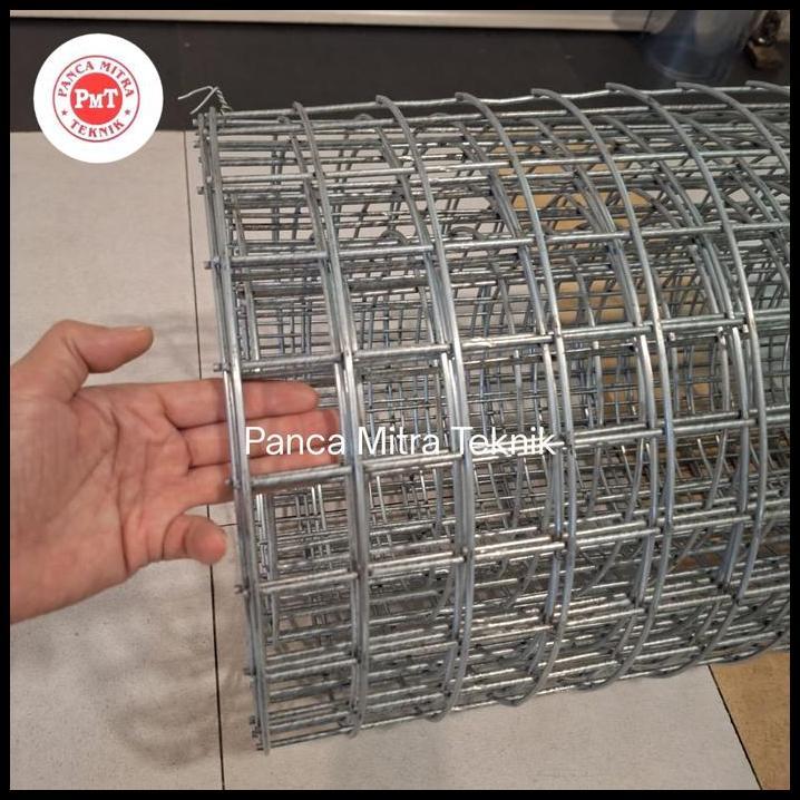 DISKON WIREMESH GALVANIS 4MM X 50MM X 50MM / KAWAT LOKET / KAWAT AYAM METERAN 