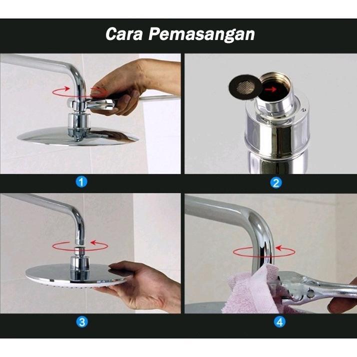 Shower Kamar Mandi Shower Set Wasser Waterfall Shower Shower Set Shower Kamar Mandi Satu Set Murah