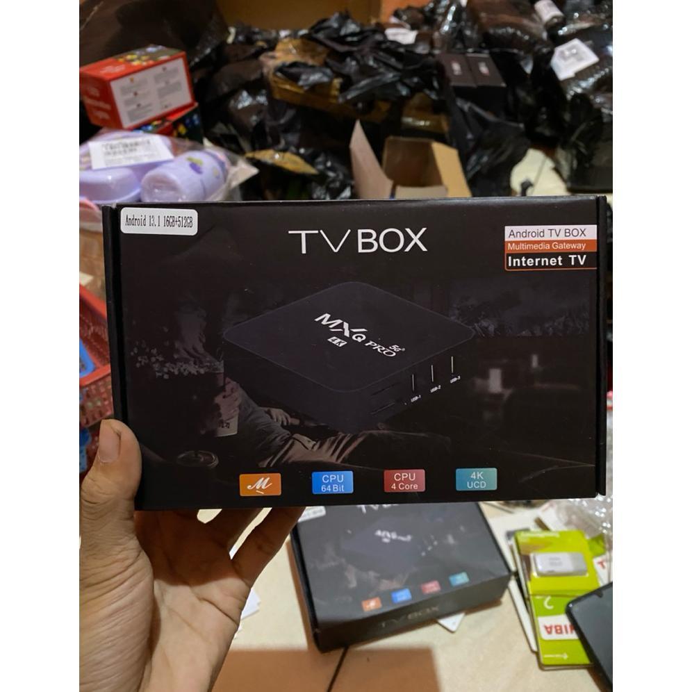 Mxq Pro Tv Box Android 10.1 Smart Set Top Box Ram 16Gb+512Gb Media Player Indihome Vs Vcbg