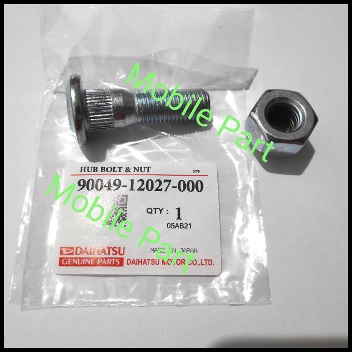 TERLARIS HUB BOLT BAUT RODA + MUR DAIHATSU TAFT GT F70 HILINE ROCKY 90049-12027 