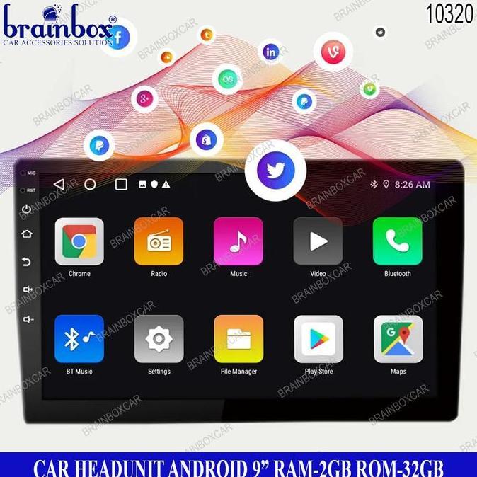 TV MOBIL ANDROID 9 INCH 2GB + 32GB HEAD UNIT MOBIL 2 DIN DOUBLE DIN ORIGINAL DAN TERPERCAYA