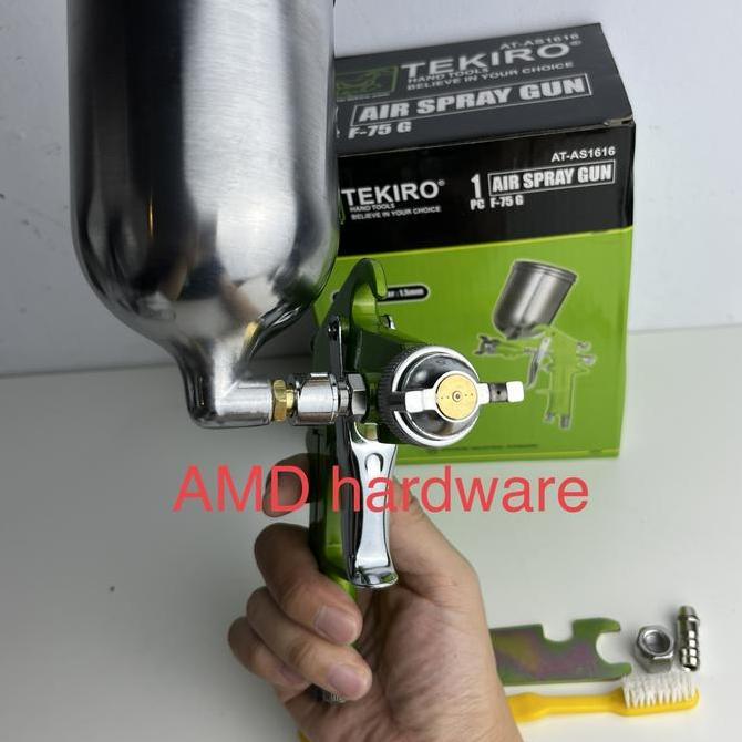 Kirimkirim- Tekiro Japan Spray Gun F75 G Tabung Atas Spet Semprotan Cat Kompresor