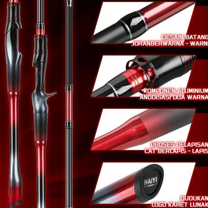 Tsurizao- Haiyi Fishing 1.65M/1.8M/2.1M/2.4M Joran Pancing Set Pancingan Set Lengkap / Joran Pancing