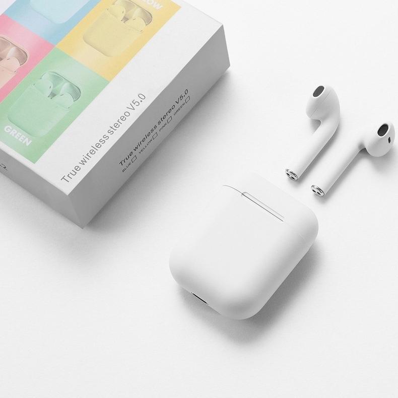 New Deals Bisa Cod Original I12 Tws Murah Wireless Headset Bluetooth Earphones Full Bass 5.0 Macaron