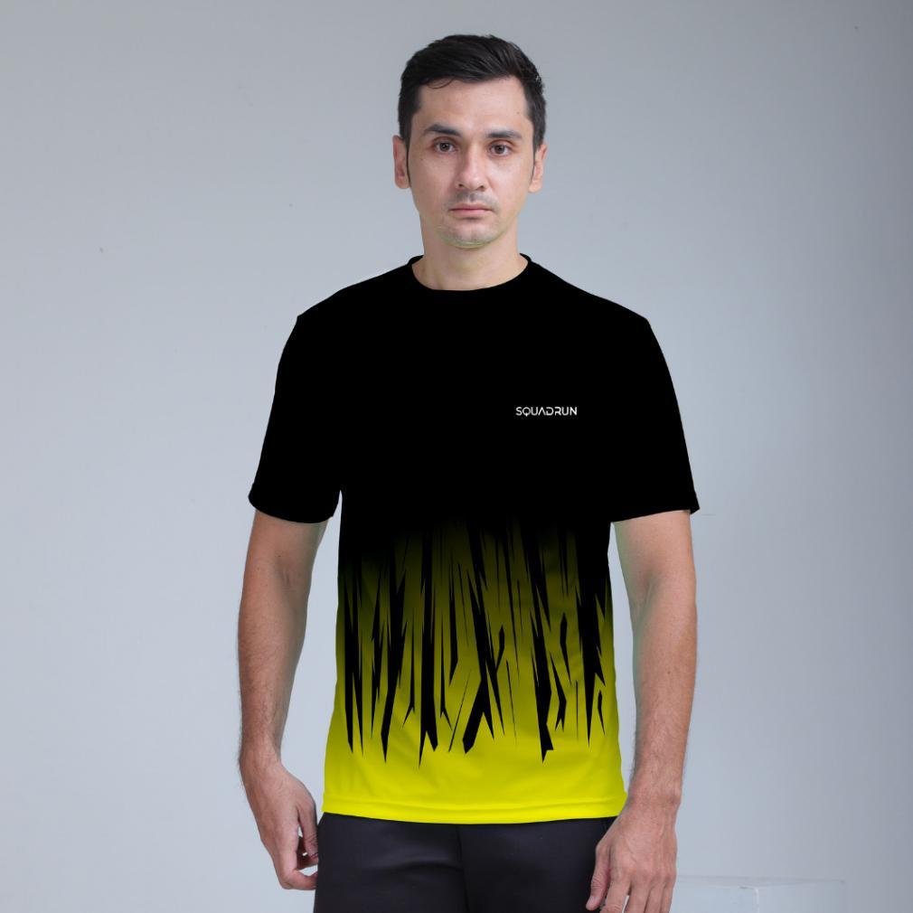 TERBARU Squadrun - Kaos Running Dry Fit breathable Quickdry Lengan Pendek Gravonix