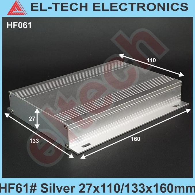 Box Aluminium HF61# Silver 27x110/133x160mm Electronic Instrument Project Alumunium Alminium Almuniu