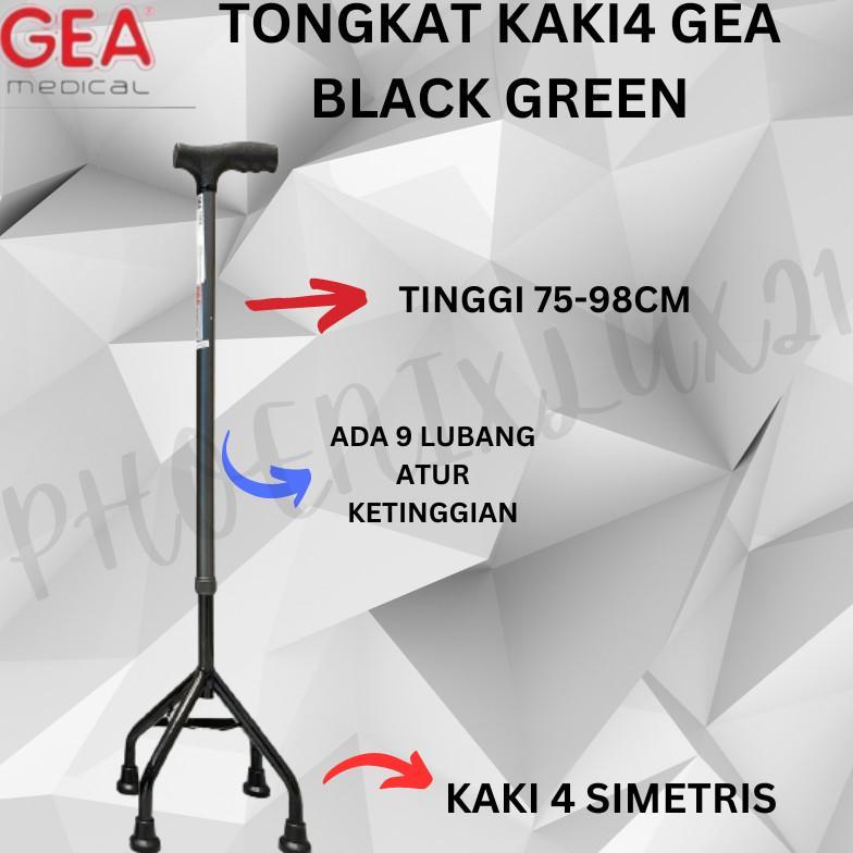 Alat bantu jalan Tongkat kaki 4 Tongkat Jalan GEA Tongkat Stroke