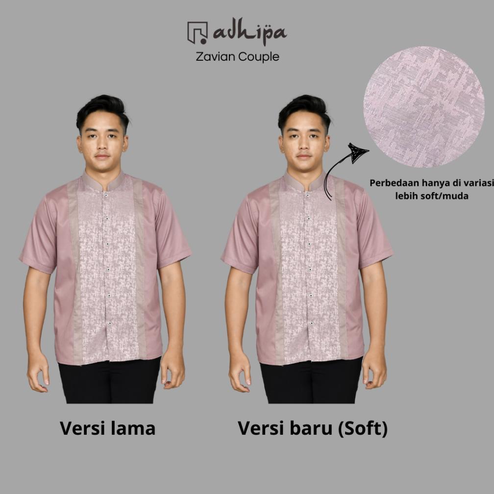 (Ready) Adhipa Zavian Koko Pria Warna Ungu Lavender Soft Promo Buka