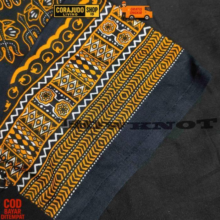 Terlaris Baju Uje Motif Batik Thailand Dasar Hitam - Baju Dashiki Hitam - Baju Bali - Baju Santai Pr