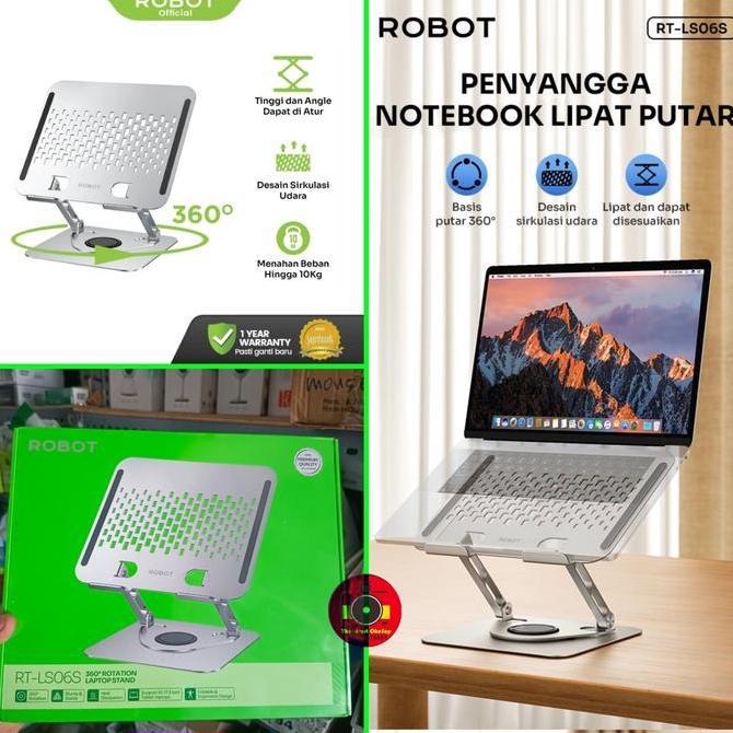 NEW ROBOT Stand Laptop Holder RT-LS06S LS06S Rotatable Swivel Holder Lapto