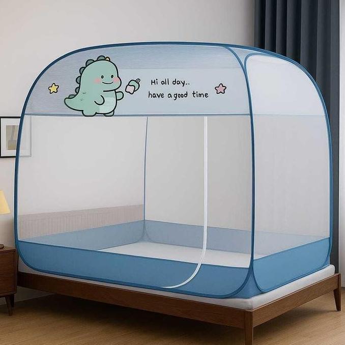 Kelambu Lipat Polos Anti Nyamuk Kelambu Tidur Kelambu portable dewasa jumbo 200x200 kelambu 180x200 