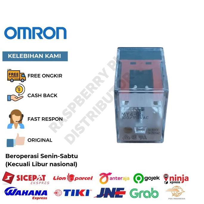 Relay My4 110Vac Omron My4-Gs 110Vac 4Pdt Ready