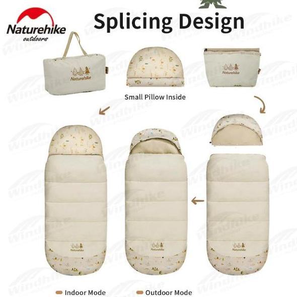 Terlaris Sleeping Bag / Kantong Tidur Camping Anak Naturehike Cnh22Sd001