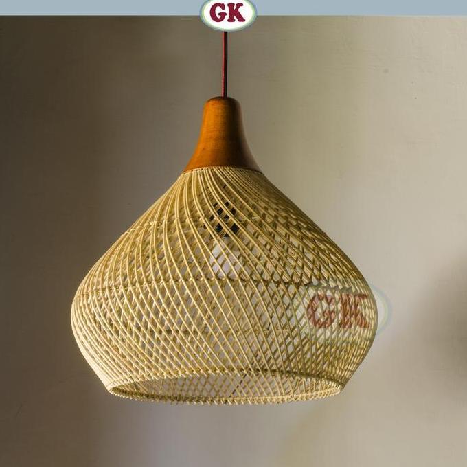 D40 kap lampu gantung cafe lampu dekorasi /lampu rotan 1047 RAM