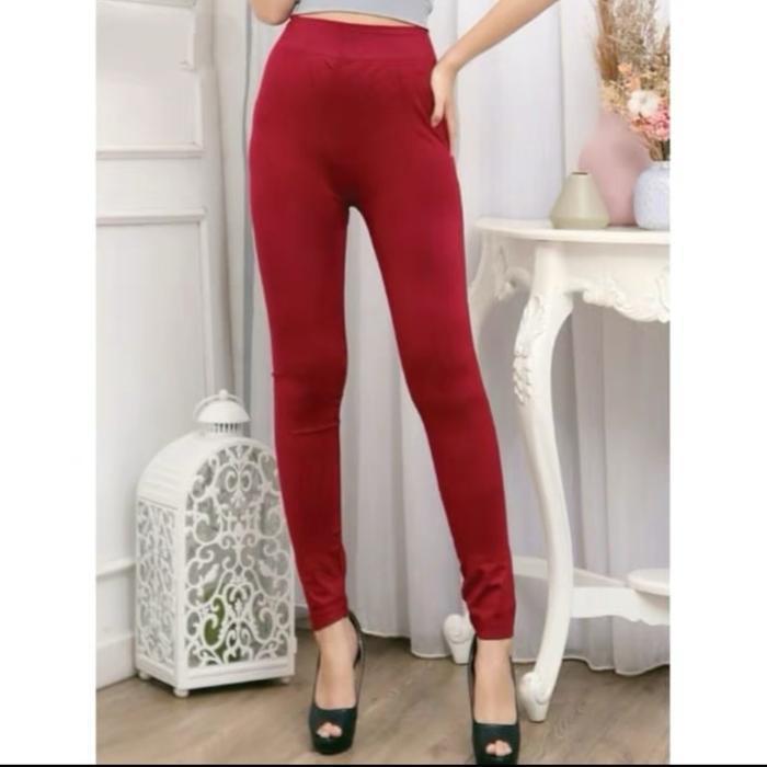 Bisa Cod - Legging Hw Wanita/Legging Lembut/Legging Panjang/Legging Tebal/Hw Hitam Lembut Nyaman Put
