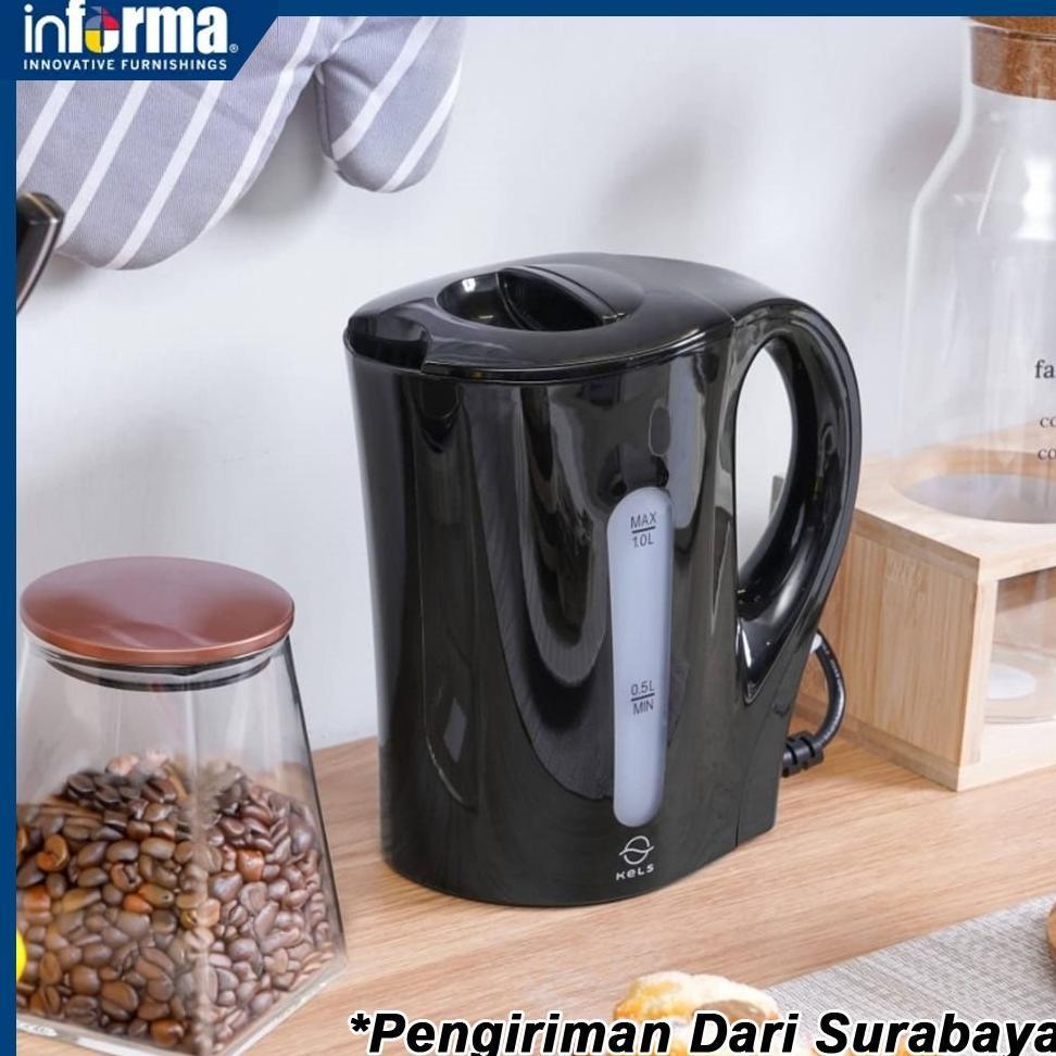 Teko Listrik KELS 1 Ltr Daven Informa Ketel Listrik Pemanas Air 1 Ltr Daven Original  Informa