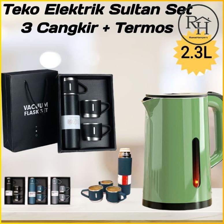 [RH] teko listrik pemanas air ceret air panas otomatis mati sendiri kettle listrik