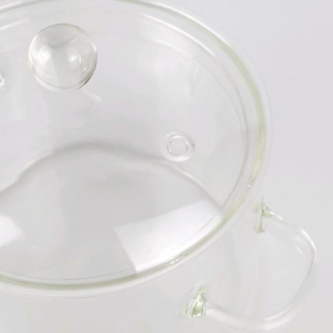 panci masak kaca tahan panas panci sop transparan panci kaca bening SAML