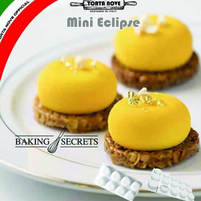Cetakan Kue Silikon Mini Eclipse 7Cm 4.7Cm Cetakan Cheese Cake Neopolitan Cake Glaze Torta Nove Mous